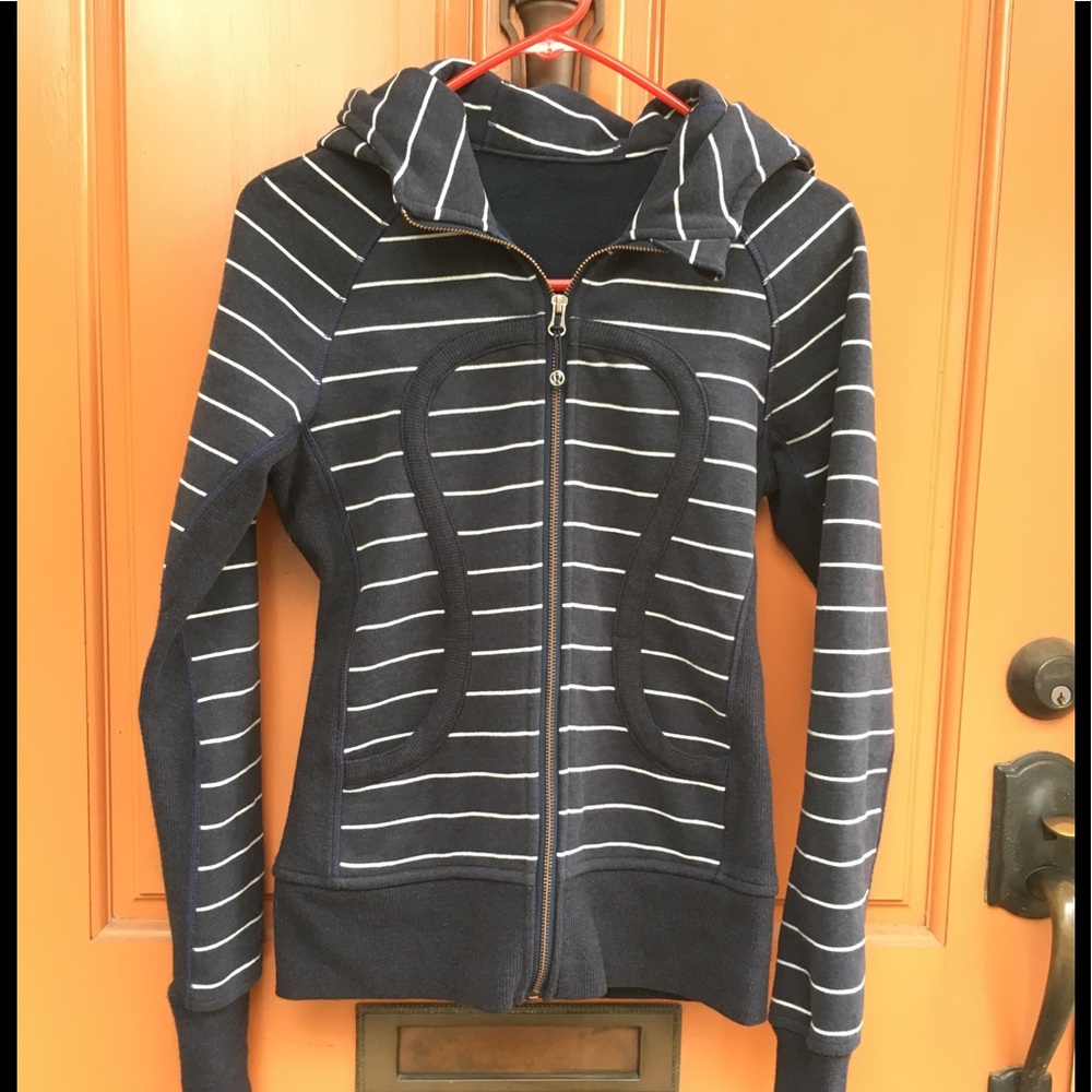 Lululemon scuba hoodie grey & white